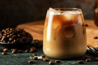 Cafea rece, cremoasă și cu puține calorii. Cum faci acasă un iced latte decofeinizat