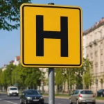 Ce înseamnă, de fapt, semnul galben cu litera „H” din Marea Britanie. Nu indică un spital